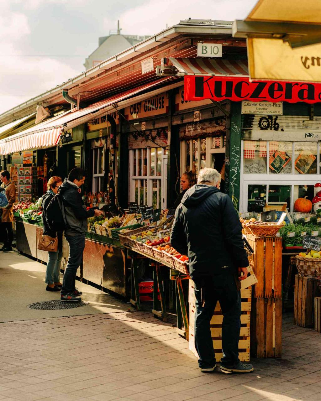 The Naschmarkt can be a little touristy, but it hosts an excellent selection of organic produce on Saturdays