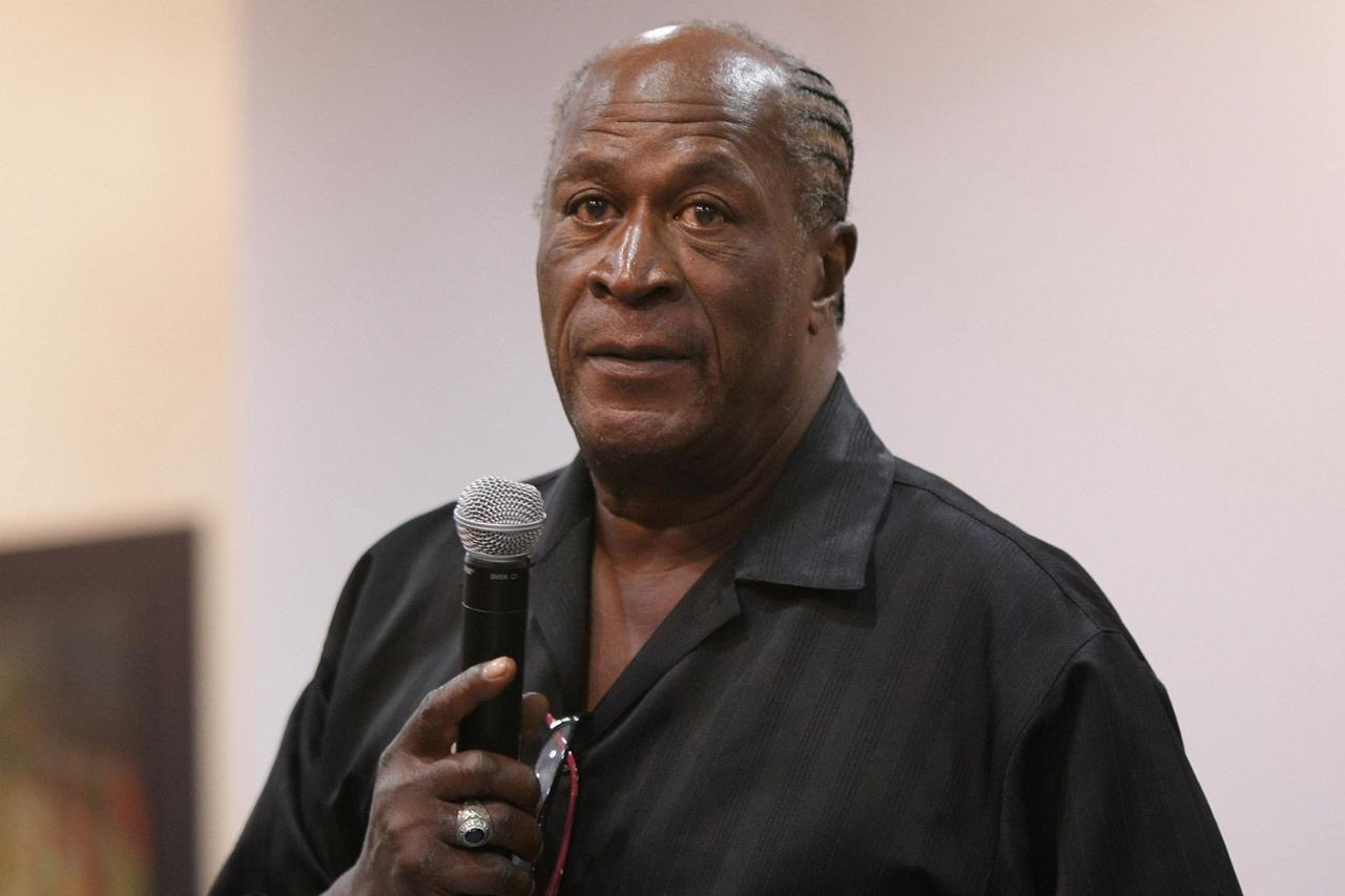 John Amos attends a second day stamp dedication ceremony in honor of movie making legend Oscar Micheaux at Adam Clayton Powell Jr. State Office Building on June 23, 2010