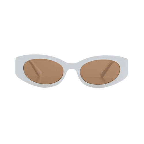 Mango Oval Sunglasses in white