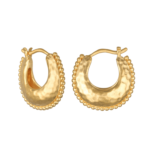 Satya Jewelry Step Boldly Hoop Earrings